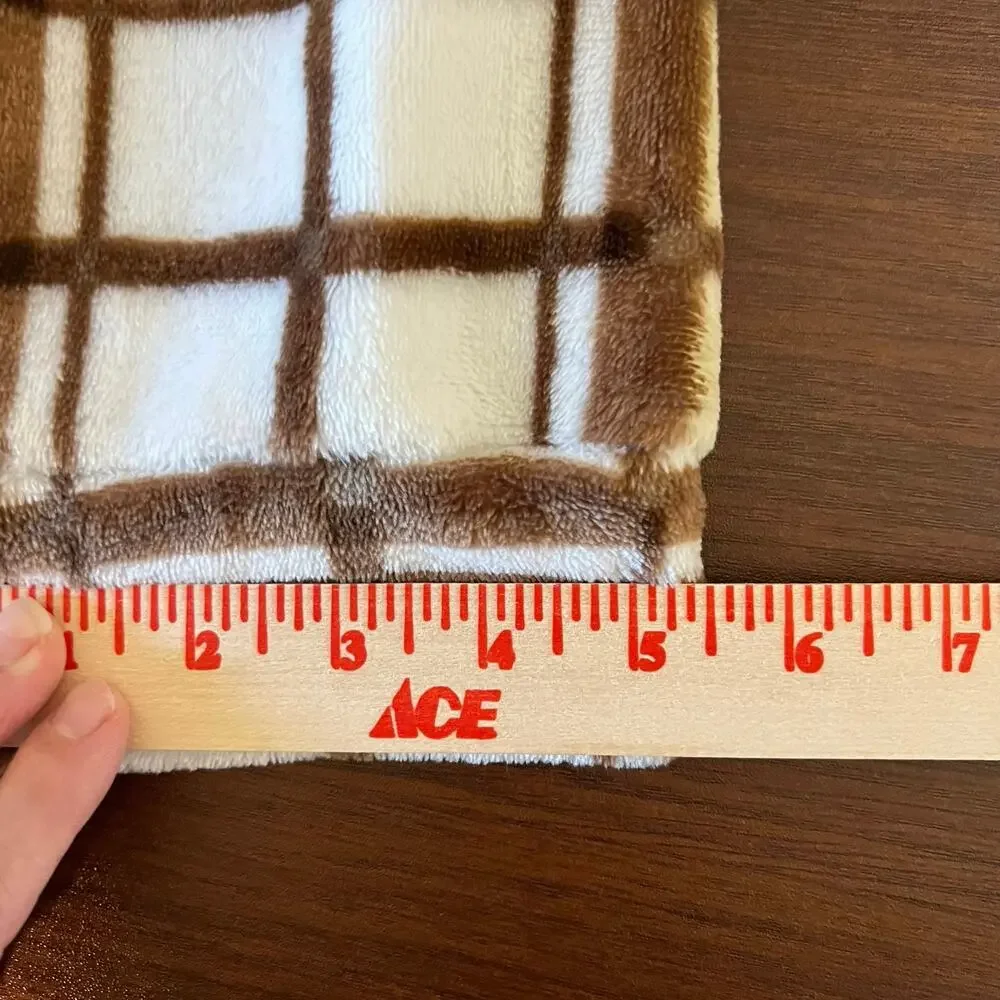 Single Scoop Oversized Plaid Fleece Shacket Women’s Size Large Super Soft